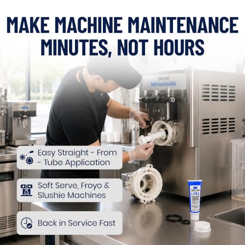 Taylor Blue Food Grade Lubricant 4oz - Lube for Soft Serve Ice Cream Machine & Frozen Yogurt Machine - NSF H1 Certified Sanitary Lubricant - Heavy Duty Grease for O-Rings by FryOilSaver Co. - size: Blue Lube - 1 Pack