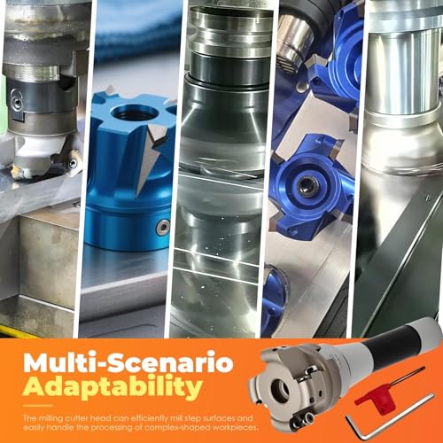 Face Mill Cutter Hard Alloy Inserts R8-FMB22 with Accessories