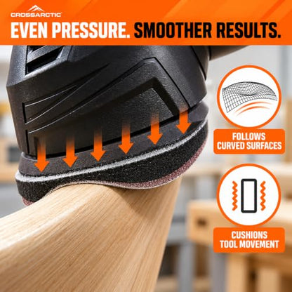 4 Pack Triangle Sanding Pads - Hook & Loop Interface with 5 Holes - EVA Foam - Compatible with Mouse Sander & Detailed Surfaces - size: Triangle | 5 Holes