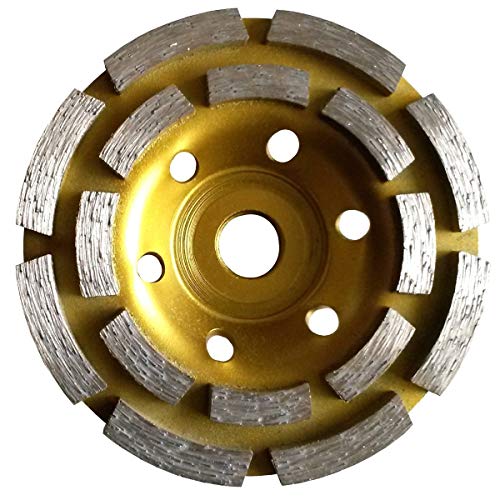 4 1/2" / 115mm PREMIUM Grade Double Row Concrete Diamond Grinding Cup Wheel stone concrete travertine repair mason masonry sanding floor tile burnisher