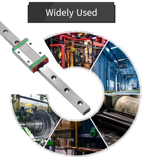MGN9H 200mm Linear Rail Guide Mini Linear Sliding Guideway with Linear Bearing Sliding Block for for DIY CNC Routers Lathes Mills Automated Machines - size: 200mm, style: MGN9H