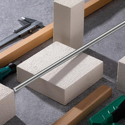 Blulu 4 Pcs 3/8"-16 Fully Threaded Rod, 36" Length - size: 3/8"-16 x 36"