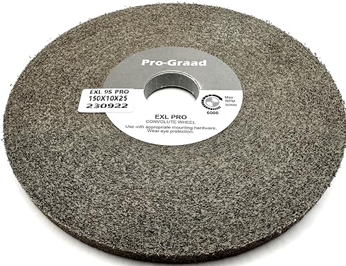 EXL PRO Deburring Wheel 6" x 3/8" x 1", 9S Fine, 94932 - style: 6" x 3/8" x 1"