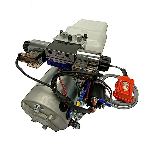 Magister Hydraulic Pump 12V DC Double Acting Power Unit with 8 Quarts Plastic Reservoir Max Pressure 2600 - color: Double Acting, size: 8 QTs