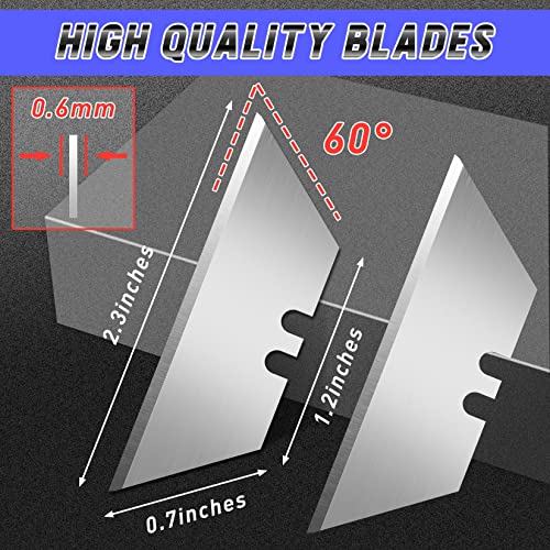 JETMORE Box Cutter Tools 4 Pack Utility Knife With 10 Mat Cutter Blades - color: 4 Pack