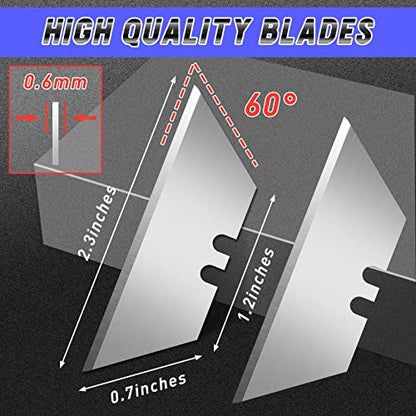 JETMORE Box Cutter Tools 4 Pack Utility Knife With 10 Mat Cutter Blades - color: 4 Pack