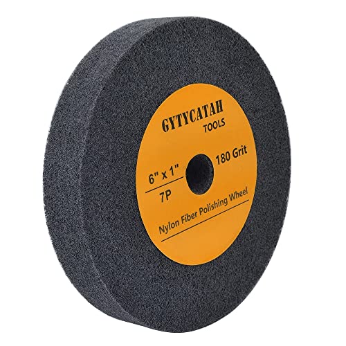 6" Deburring Wheel, Nylon Fiber Polishing Wheels, 7P - style: 6" x 1" x 3/4"