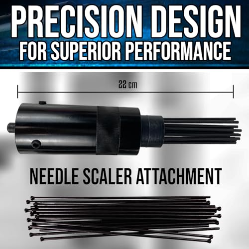 LE LEMATEC Needle Scaler Replacement Needles Set, Hardened Steel
