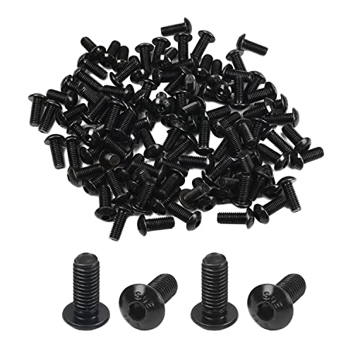 100Pcs M5 x 12mm Button Head Socket Cap Screws, Alloy Steel 10.9 Grade - size: M5 x 12mm