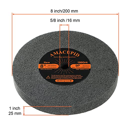 Deburring Nylon Fiber Buffing Wheel 9P Hardness. Polishing Stainless Steel