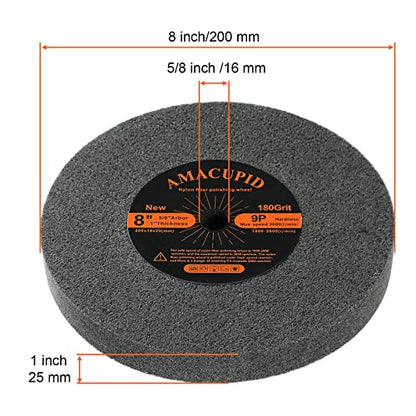 Deburring Nylon Fiber Buffing Wheel 9P Hardness. Polishing Stainless Steel