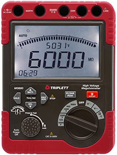 Triplett MG600 High Voltage Insulation Resistance Tester - size: MG600, style: Standard