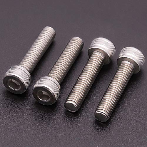 1/4"-20 x 5/8 inch Stainless Socket Head Cap Screws, 304 Stainless Steel 18-8, Allen Hex Drive, Full Thread Coverage, 30 Pack - size: 1/4-20 x 5/8"