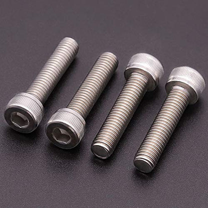 1/4"-20 x 1 inch Stainless Socket Head Cap Screws, 304 Stainless Steel 18-8, Allen Hex Drive, Full Thread Coverage, 30 Pack - size: 1/4-20 x 1"