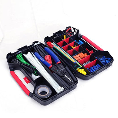 WORKPRO Crimping Tool Kit with 582PCS Heat Shrink Wire Connectors