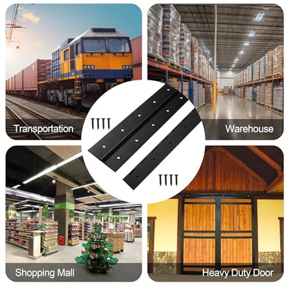 2 Pcs Heavy Duty Piano Hinge 36 Inch x 3 Inch Width, True 0.060'' Thick Stainless Steel Black Piano Hinge for Heavy Duty Cabinet, Door, Toolbox, Wooden Box, Metal Plate, Furniture, Industrial Project - size: 36 Inch (2PCS)