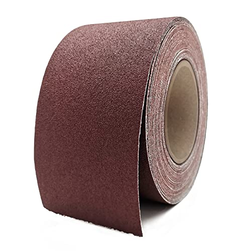 150 Grit Sandpaper Roll, 3 Inch x 49 Feet Emery Cloth Roll Aluminum Oxide Abrasive Paper Roll Continuous Sandpaper for Metalworking, Woodworker, Furniture Repair, Sanding Automotive Plumbing - size: 150 Grit
