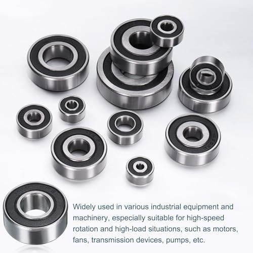 uxcell 4pcs 1604-2RS Deep Groove Ball Bearing, 3/8" x 7/8" x 5/16" ABEC 3 - size: 1604-2RS 3/8" x 7/8" x 5/16"