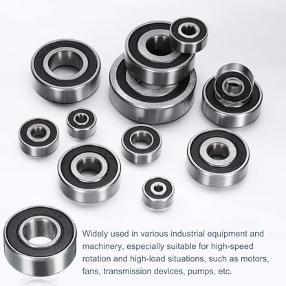 uxcell 4pcs 1604-2RS Deep Groove Ball Bearing, 3/8" x 7/8" x 5/16" ABEC 3 - size: 1604-2RS 3/8" x 7/8" x 5/16"