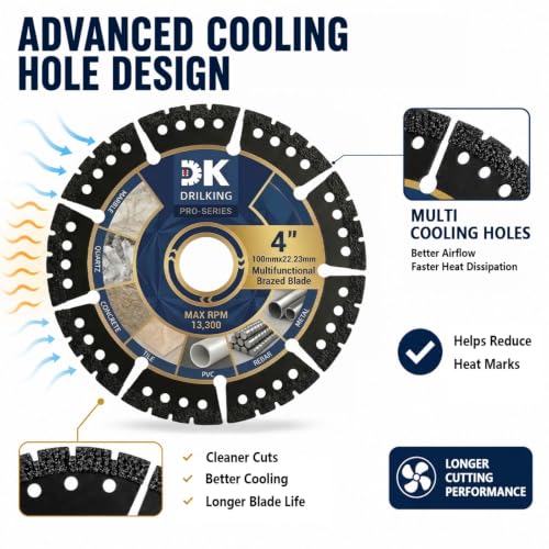 4 inch Diamond Blades, Multi-Purpose Metal Cutting Wheel - 3 Pack - size: 4"
