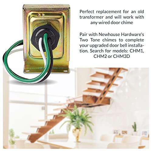 Newhouse Hardware 16TR Doorbell Transformer, Wired 16V/10VA, Assorted - style: 16V, 10VA