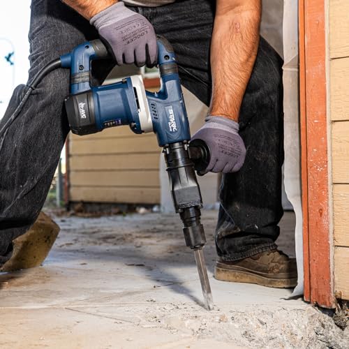 Stark USA Demolition Hammer, 1200W Electric Chipping Hammer, 3100BPM Maximum Anti-Vibration Handle 14J