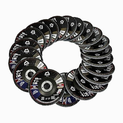 Merryland 20 Pack 60 Grit Flap Disc 5 inch Metal T29 Flap Wheel - style: Z60 20PCS