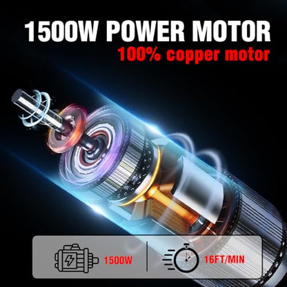 Electric Hoist Winch 3 in 1,1100lbs Electric Hoist 110 Volt 1500W Portable Electric Winch with Remote Control/Manual/Cable,Chain Hoist Overload Protection 25ft Lifting Height for Towing&Copper Motor - color: 3 in 1 Electric Hoist/Manual