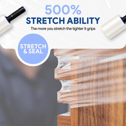 International Plastics Co. 5" Plastic Stretch Wrap with Extended Handles - size: 2 Pack, style: 5"
