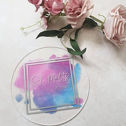 2 PCS 8 Inch Clear Acrylic Circle Blanks Acrylic Discs Transparent Plexiglass Disk Round Acrylic Plastic Sheets - size: 8 Inch (2 Pcs)