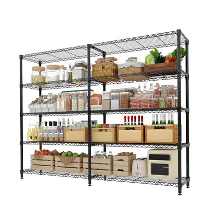 Garvee 71" Wide Storage Shelves Metal Shelving Units 5 Tier, 1325LBS - size: 70.5"Hx15.7"Dx71"W, 5-Layer