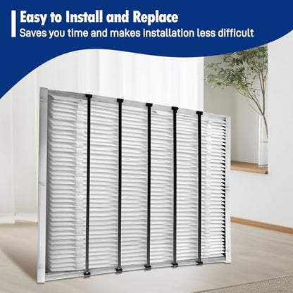 2-Pack 201 Replacement Furnace Filter Compatible with Aprilaire Space-Gard 2200,2250 Whole-House Air Purifier and X0445,MERV-10, 20x25x6 Air Filter - size: 2 Pack