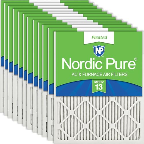Nordic Pure 20x24x1 Pleated MERV 13 Air Filters 12 Pack - style: MERV 13