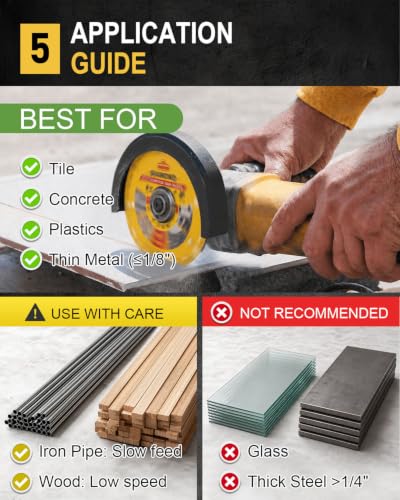 3-Pack NiuBid 4-1/2" Diamond Multi Purpose Saw Blade