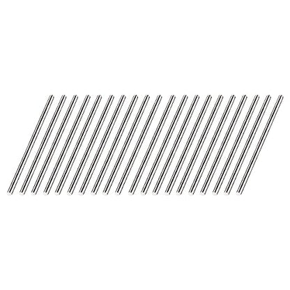 uxcell 2mm x 50mm 304 Stainless Steel Solid Round Rod for Drift Punches DIY Craft Model Plane Model Ship Model Cars - 20pcs - size: 2mm x 50mm