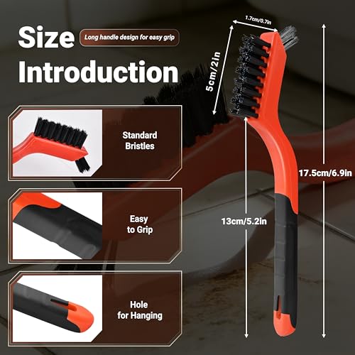 6 Pieces Nylon Brushes Set, Nylon Bristles - color: Nylon