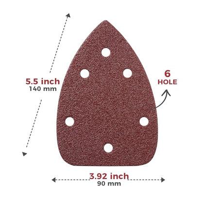 S SATC 60 PCS Mouse Sander Sandpaper 6 Holes Detail Sander Sandpaper Palm Sander Paper Hook and Loop Mouse Sanding Pads Assorted 60/80/100/120/180/240 Grit - style: 60PCS 6 Hole 60/80/100/120/180/240 Grit