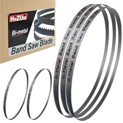 35-3/8 Inch Bandsaw Blades 10/14 TPI (5 Pack) for Milwaukee 2829-20 Compact Band Saw and 48-39-0529 Bandsaw Blade, 35-3/8" x 1/2" x 0.02" - size: 10/14TPI