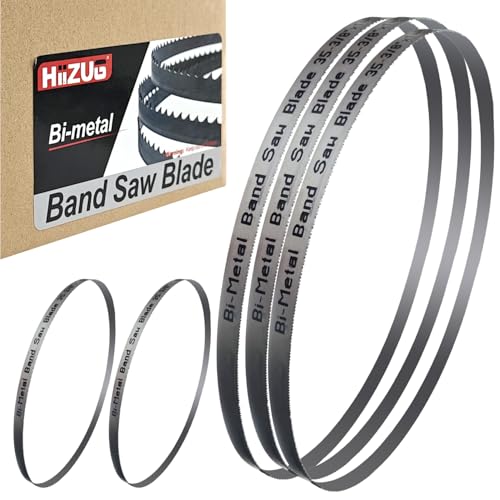 35-3/8 Inch Bandsaw Blades 10/14 TPI (5 Pack) for Milwaukee 2829-20 Compact Band Saw and 48-39-0529 Bandsaw Blade, 35-3/8" x 1/2" x 0.02" - size: 10/14TPI