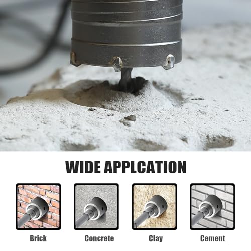 5.9 inch / 150mm Concrete Hole Saw with SDS Plus Shank Rod - style: 150mm ( 5.9 inch )