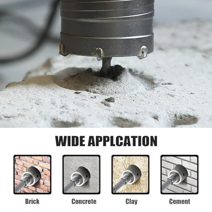5.9 inch / 150mm Concrete Hole Saw with SDS Plus Shank Rod - style: 150mm ( 5.9 inch )