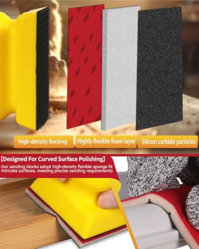 30PCS Sanding Sponge Set Ultra Fine Soft Hand Sander Block 600Grit - size: #600 Particle size