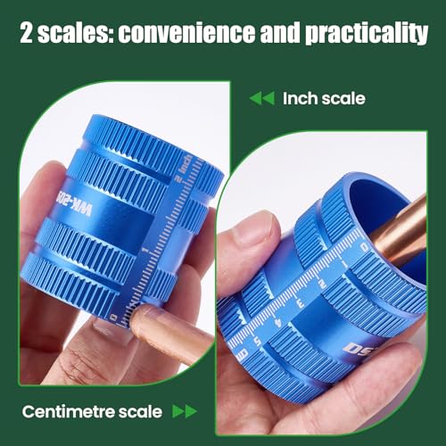 Super Stars Pipe Reamer Tool - 1/4–1-5/8 inch Cone-Style Inner/Outer Deburring Tool with Hardened Steel Cutting Edges for Copper and Stainless Steel Tubing - style: Blunt Cone