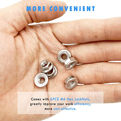 M6 Rubber Isolator Mounts Shock Absorber with LockNuts - size: VD-M6x18-20x15