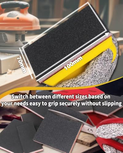 30PCS Sanding Sponge Set Ultra Fine Soft Hand Sander Block 800Grit - size: #800 Particle size