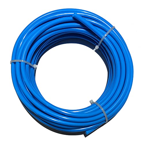 Beduan 10mm x 6.5mm Blue Pneumatic Tubing Pipe PU Polyurethane Air Compressor Tubing Hose Pipe Line Fluid Transfer 32.8ft 10 Meter - color: Blue, size: 10mmx6.5mm-10m