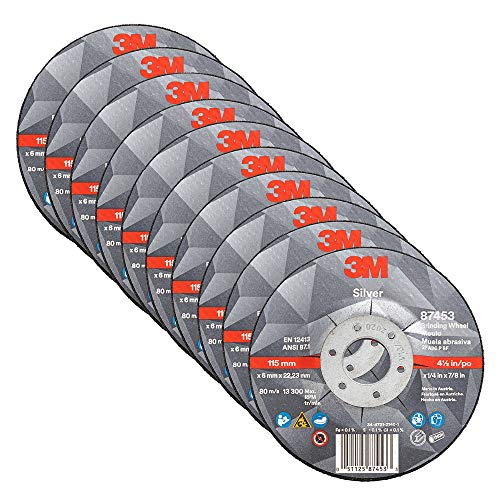 3M Silver Depressed Center Grinding Wheel, 87453, 36+, T27