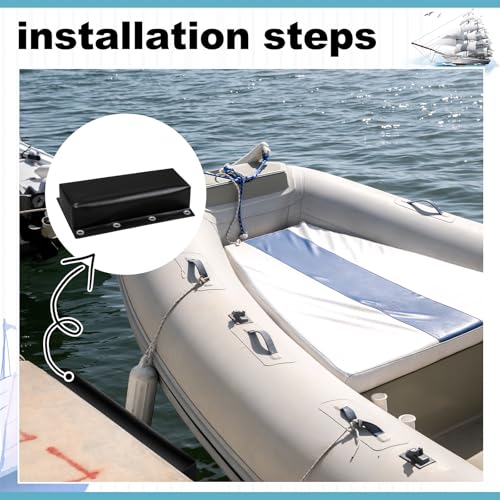 Boat Dock Bumpers Heavy-Duty Marine - color: Black, size: 17 x 6 x 3.5"