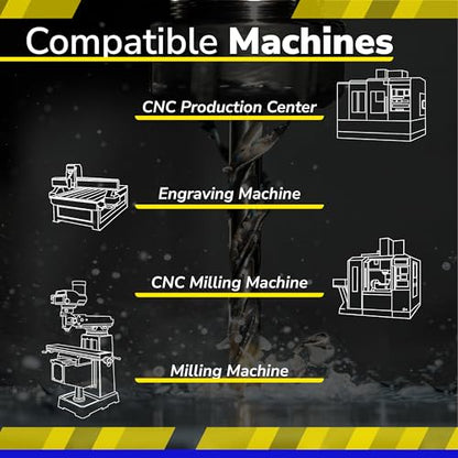 SPEED TIGER INTA Carbide Roughing End Mill - for Alloy Steels/Hardened Steels - Micro Grain Carbide End Mill - ZrN-A Coating - 4-Flute - INTA5/16-4 (1 Piece, 5/16") - size: 5/16 in