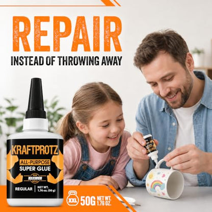Super Glue All-Purpose Liquid 1.75 oz - Instant Adhesive Repair